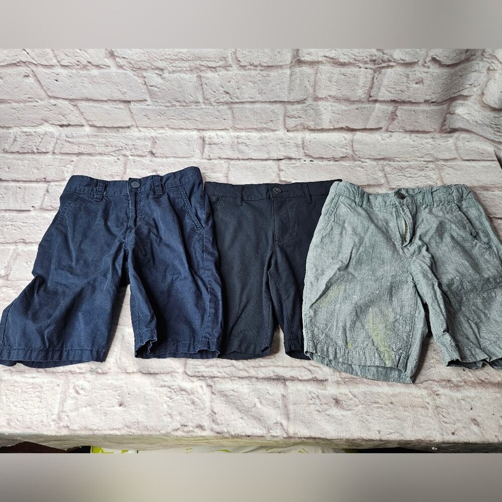 Lot Bundle Boys Size 7 Shorts Light Dark Blue